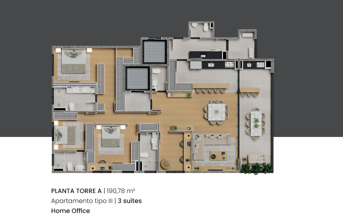 Torre A - Tipo III Home Office